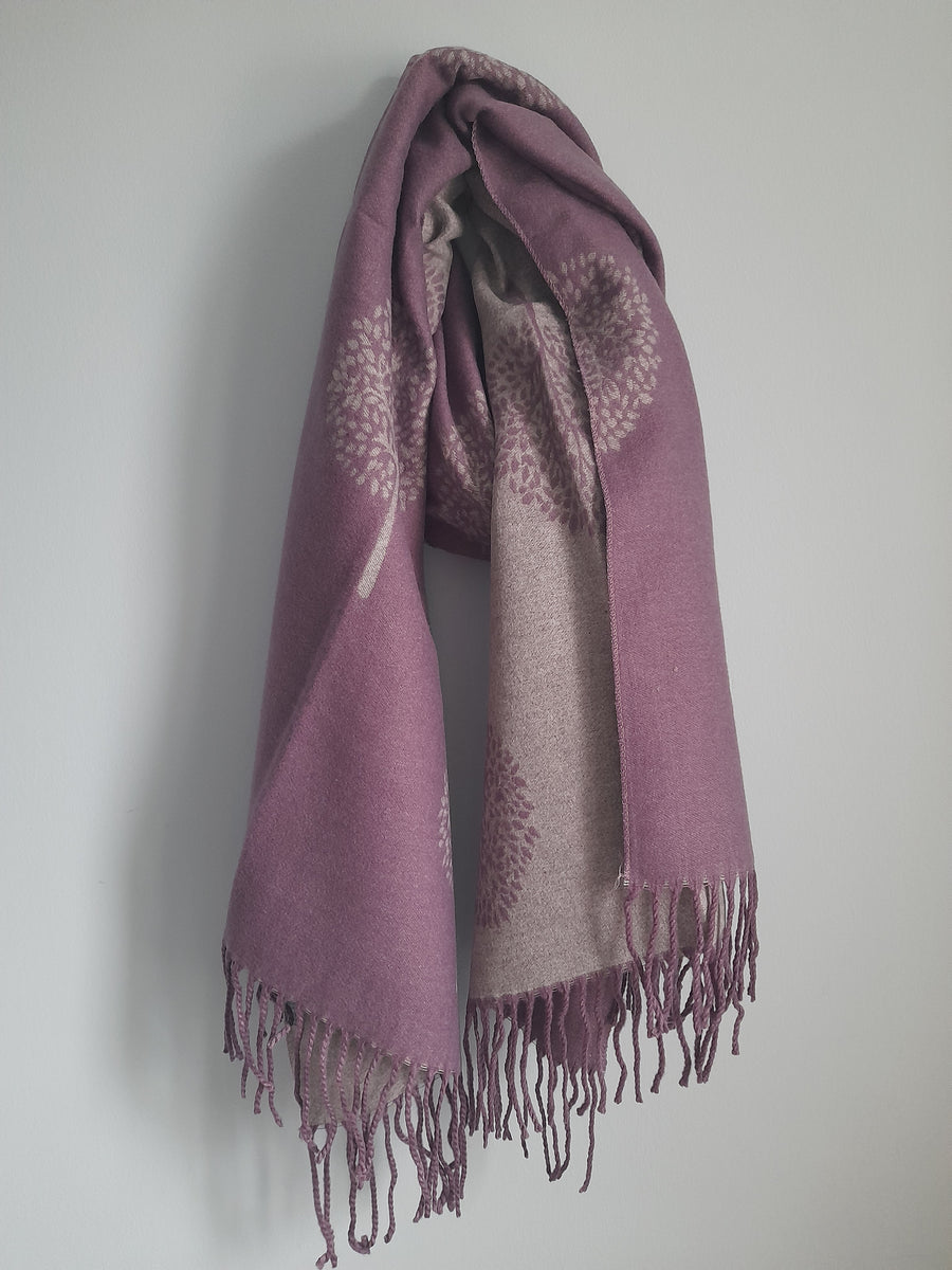 Soft Mulberry Tree Scarf Deep Pink 