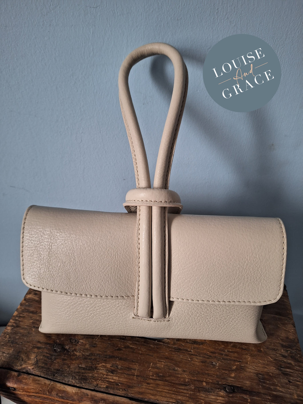Leather Knot Grab & Crossbody Bag - Available in more colours