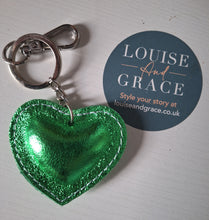 Load image into Gallery viewer, Leather Heart Keyrings -Available in more colours
