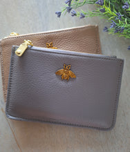 Load image into Gallery viewer, Leather Bee Coin Purse - Available in more colours.
