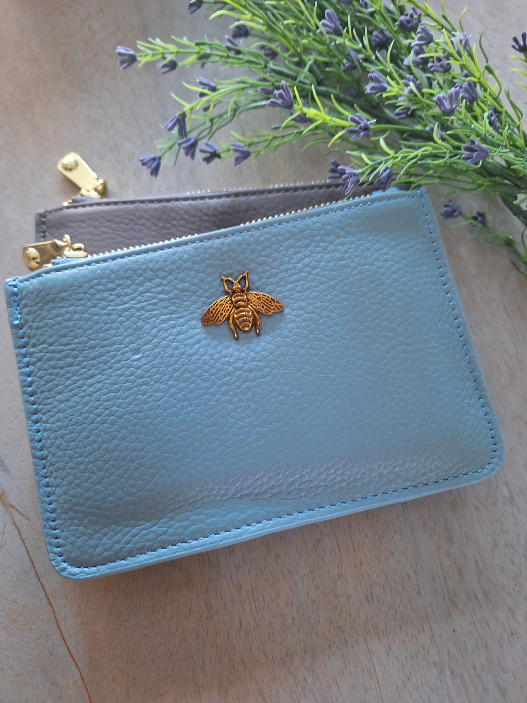 Leather Bee Coin Purse - Available in more colours.