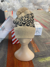 Load image into Gallery viewer, Leopard Print Bobble Hat - Available in more colours.
