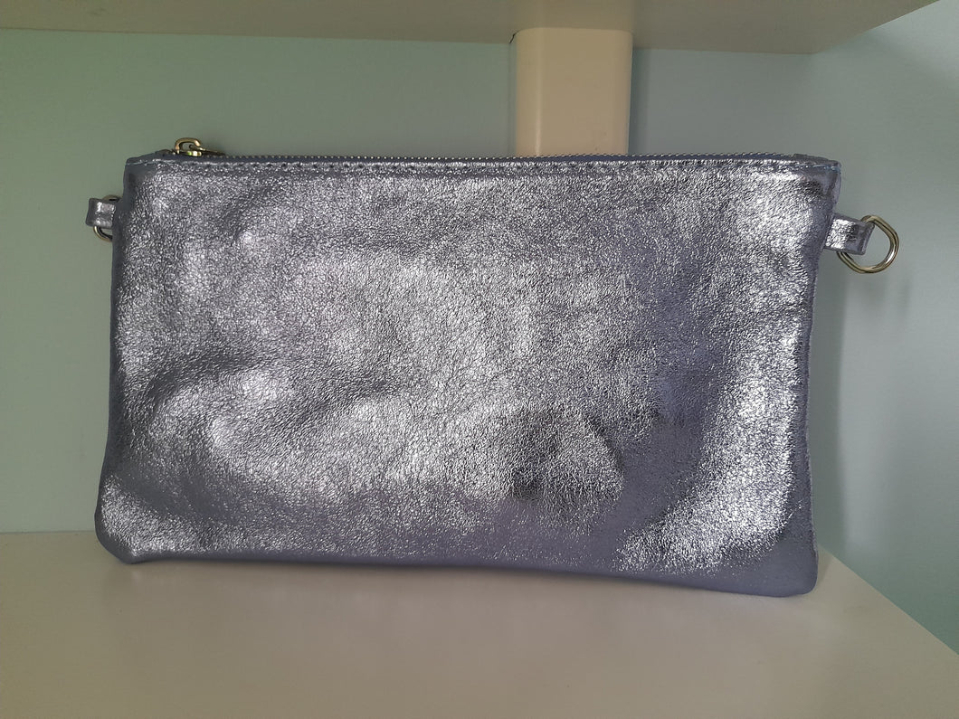 Sparkly Leather Clutch - Available in more colours